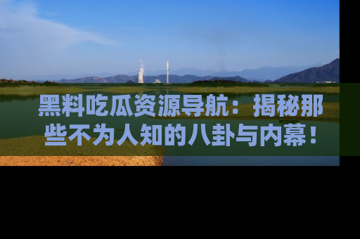 黑料吃瓜资源导航：揭秘那些不为人知的八卦与内幕！