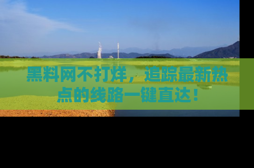 黑料网不打烊，追踪最新热点的线路一键直达！