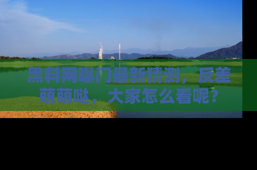 黑料网曝门最新猜测，反差萌萌哒，大家怎么看呢？