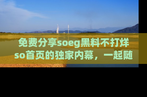 免费分享soeg黑料不打烊so首页的独家内幕,一起随时吃瓜吧!