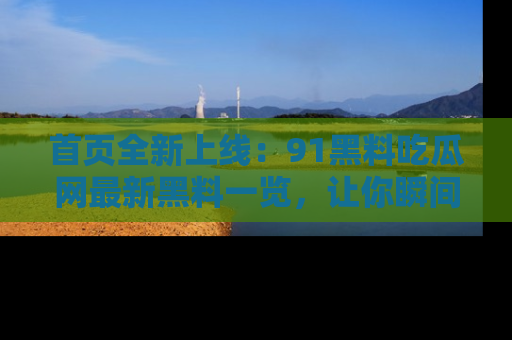 首页全新上线：91黑料吃瓜网最新黑料一览，让你瞬间掌握