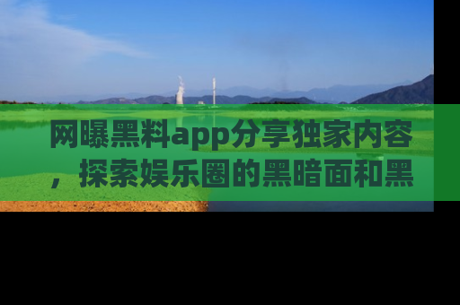 网曝黑料app分享独家内容，探索娱乐圈的黑暗面和黑料