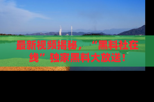 最新视频揭秘,“黑料社在线”独家黑料大放送!